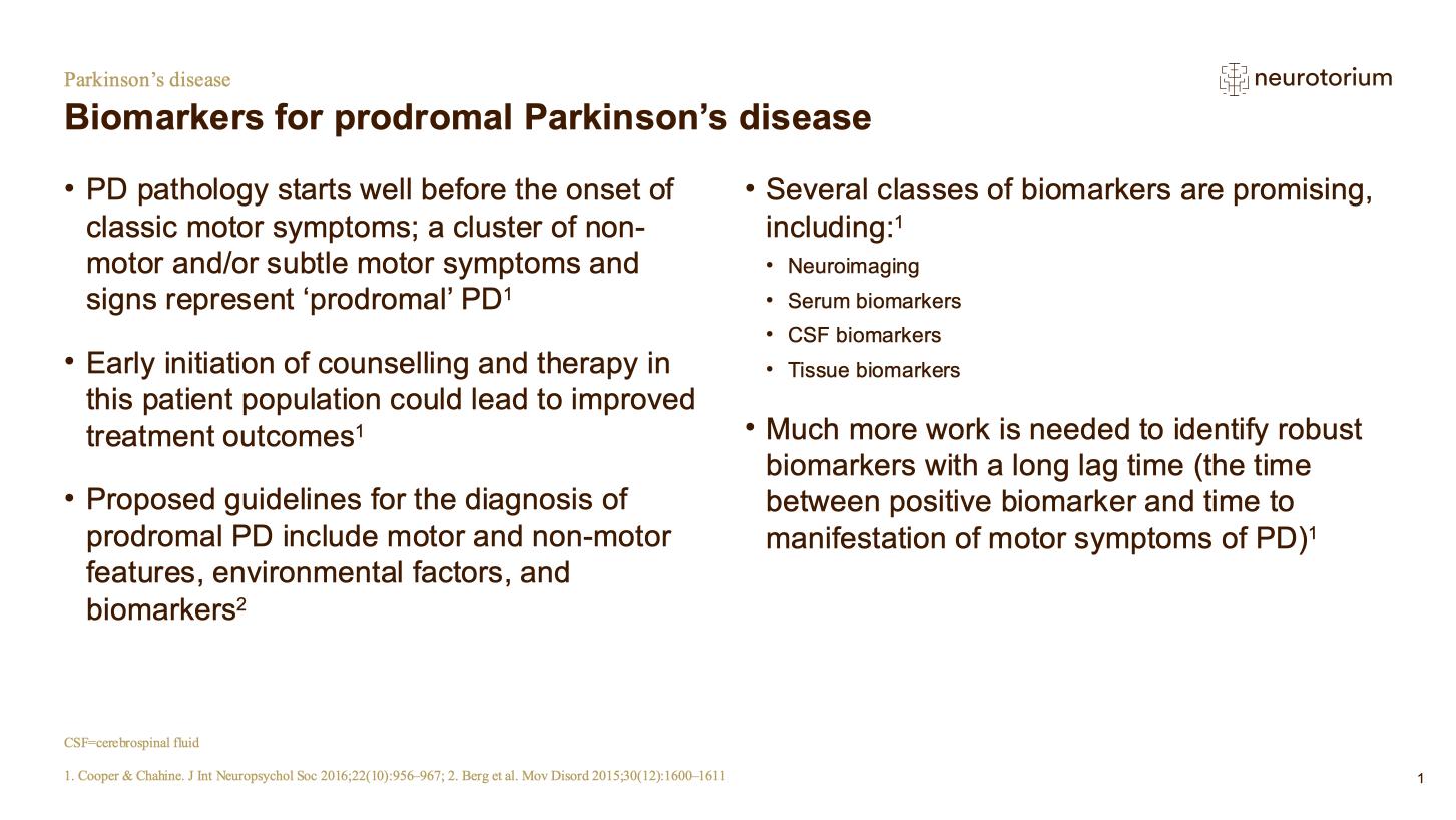 Parkinsons Disease – History Definitions and Diagnosis – slide 39